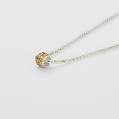 Silver/K10 Diamond Necklace