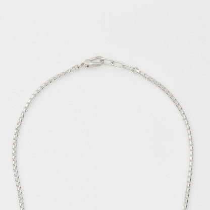Silver/K10 Diamond Necklace