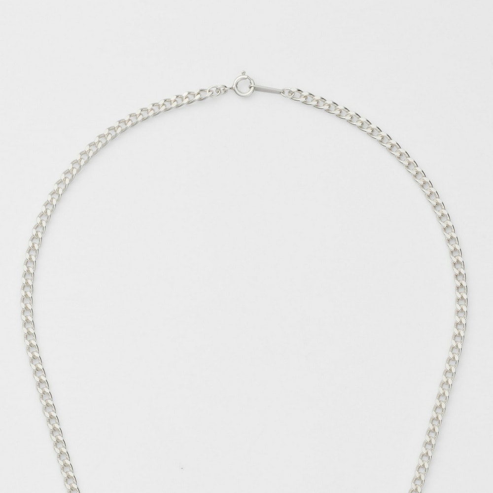 Silver/K10 Diamond Necklace
