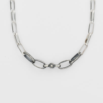 Silver Diamond Necklace