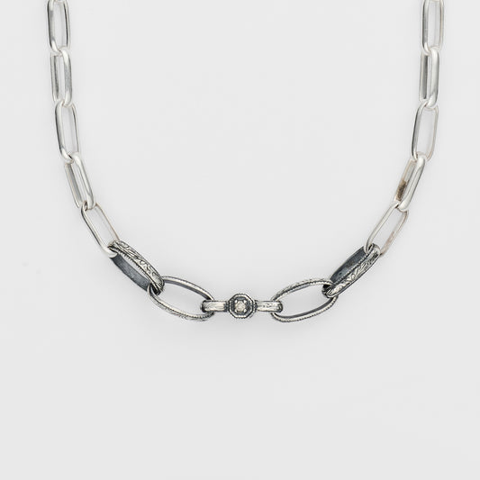 Silver Diamond Necklace