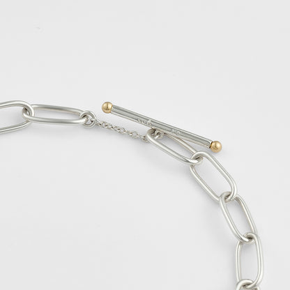 Silver/K10 Diamond Bracelet (0.1Ct)