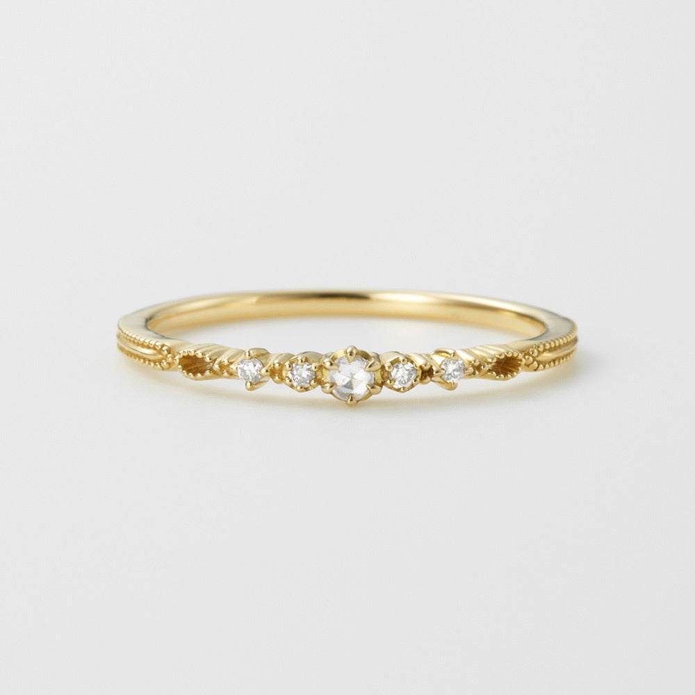 K18 Diamond Ring