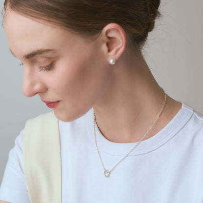 Silver Diamond Necklace