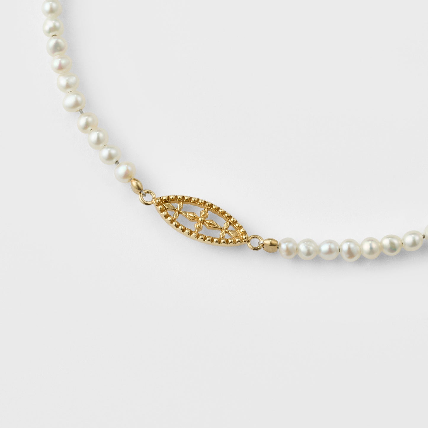 Gold Freshwater Pearl/Spinel Bracelet