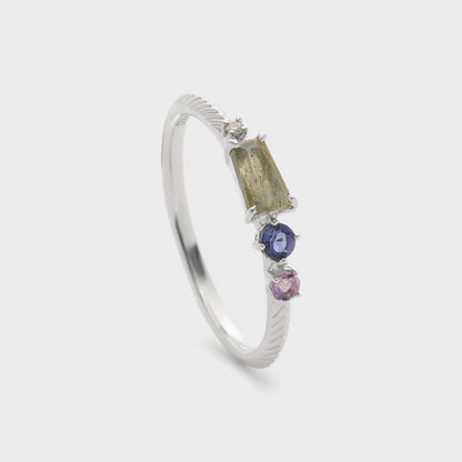 Silver Multi-Stone Ring