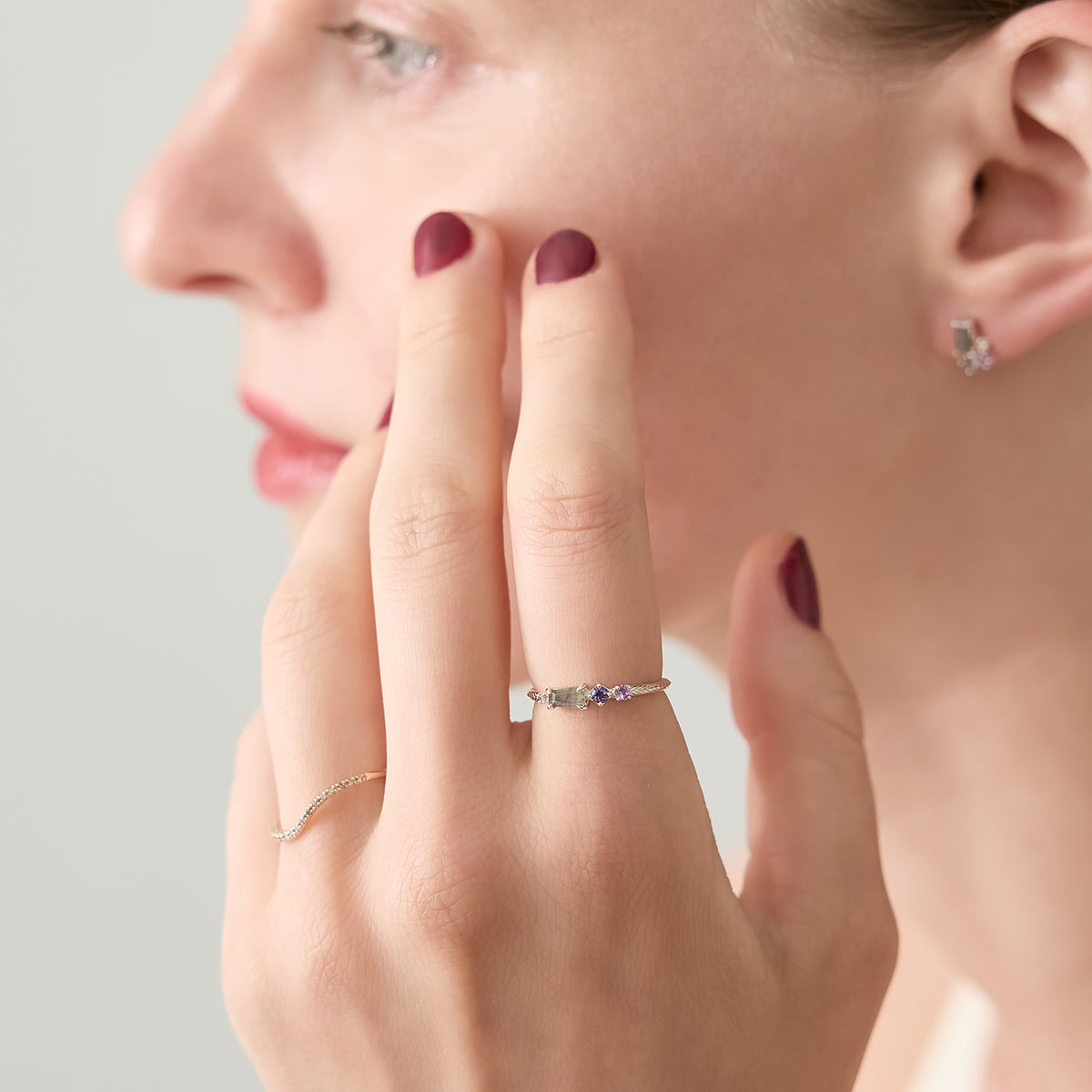 Silver Multi-Stone Ring