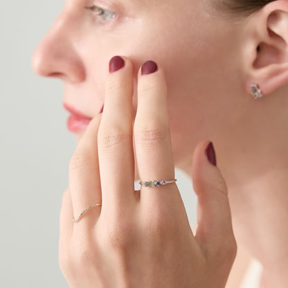 Silver Multi-Stone Ring